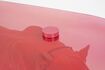 Miniature Dope pink aluminum coffee table 8