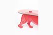 Miniature Dope pink aluminum coffee table 9