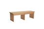 Miniature Doppio light wood console Clipped