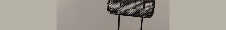 Material Details Doto black rattan chair