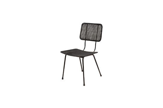 Doto black rattan chair Clipped