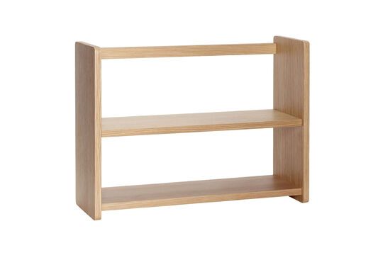 Double shelf in light oak veneer Nomad Clipped