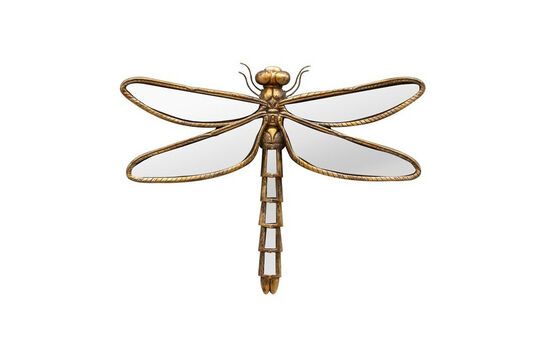 Dragonfly figurine in gold resin Mirrors Clipped