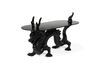 Miniature Dragonized black resin coffee table 1