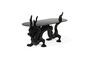 Miniature Dragonized black resin coffee table Clipped