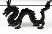 Miniature Dragonized black resin coffee table 8