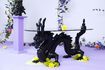 Miniature Dragonized black resin coffee table 5