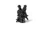 Miniature Dragonized black resin vase Clipped