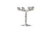 Miniature Drip silver-plated recycled aluminum candleholder 5