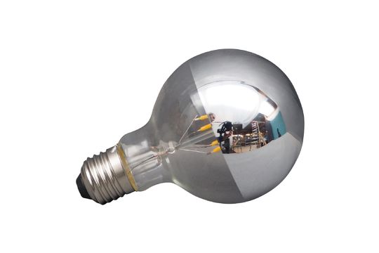 E27 LED Silver Bulb Clipped
