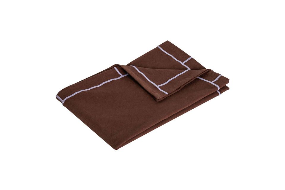 Easypeasy brown cotton tea towel Hübsch