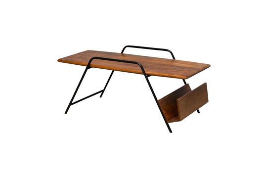 Easypeasy dark wood coffee table Clipped