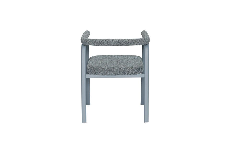 The Ecto blue metal chair combines innovative design with exceptional comfort