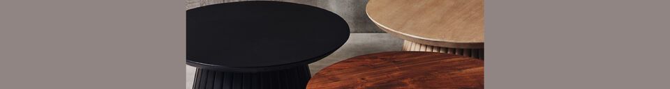 Material Details Edgar dark wood coffee table base