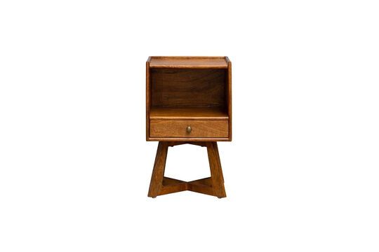 Electra dark wood bedside table Clipped