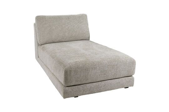 Element chaise longue in Toronto grey fabric Clipped