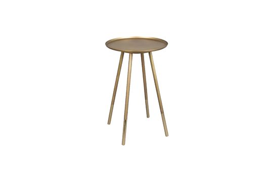 Eliot side table with antique brass finish