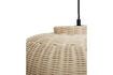 Miniature Ellipse suspension lamp in light rattan Chand 5