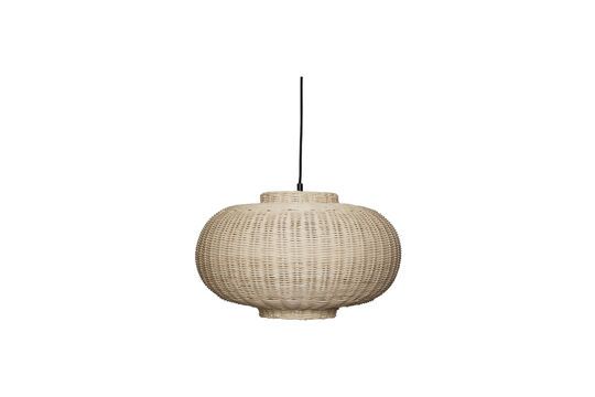 Ellipse suspension lamp in light rattan Chand Clipped