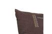 Miniature Elodie brown cotton cushion 6