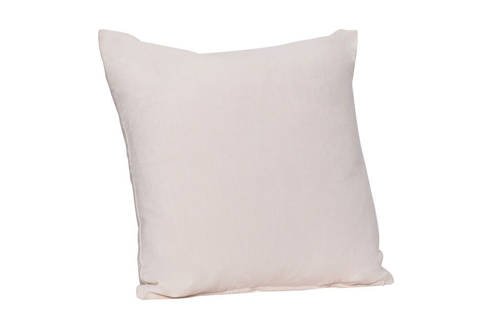 The Elodie multicolored cotton cushion enriches your living room or bedroom with its lively