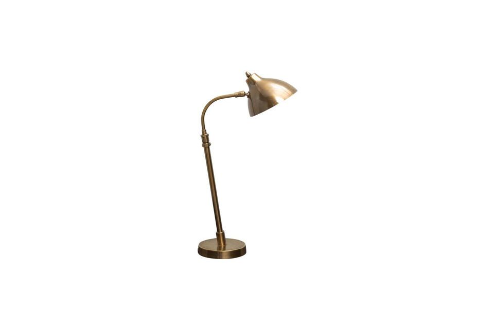 Discover timeless elegance with our gold-tone brass table lamp