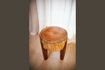 Miniature Empoli dark wood stool 3