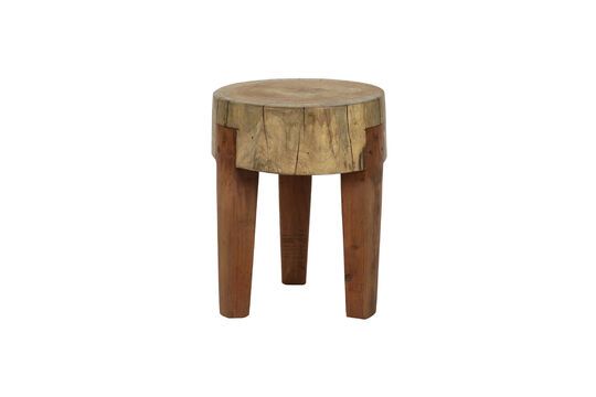 Empoli dark wood stool Clipped