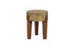 Miniature Empoli dark wood stool 1