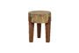 Miniature Empoli dark wood stool Clipped