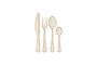 Miniature Enamel stainless steel and off-white enamel flatware Clipped