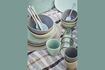 Miniature Enamel stainless steel and white-green enamel flatware 2