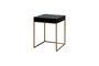 Miniature Evora black and gold ceramic side table Clipped