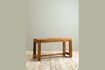 Miniature Extendable dark wood bench 1