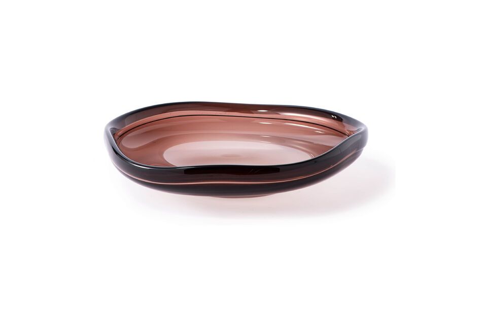 Discover the elegance and simplicity of the Eye Dark Brown Glass Dish