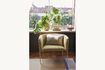 Miniature Eyrie yellow fabric armchair 3