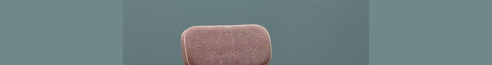 Material Details Fairfax pink cotton chair