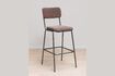 Miniature Fairmont burgundy metal bar chair 2