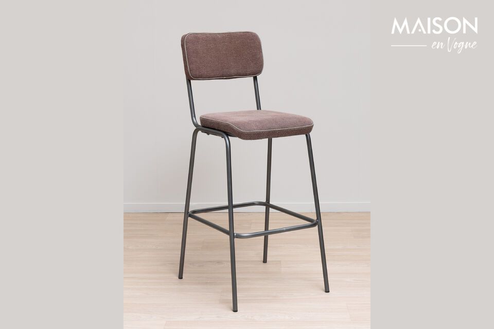 Stability and elegance with our red bar chair.