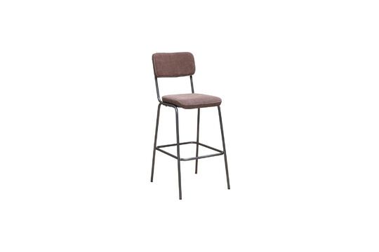 Fairmont burgundy metal bar chair Clipped