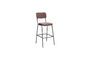 Miniature Fairmont burgundy metal bar chair Clipped