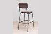 Miniature Fairmont burgundy metal bar chair 4