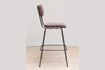 Miniature Fairmont burgundy metal bar chair 5