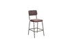 Miniature Fairmont burgundy metal counter chair 1