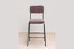 Miniature Fairmont burgundy metal counter chair 3