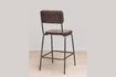 Miniature Fairmont burgundy metal counter chair 4