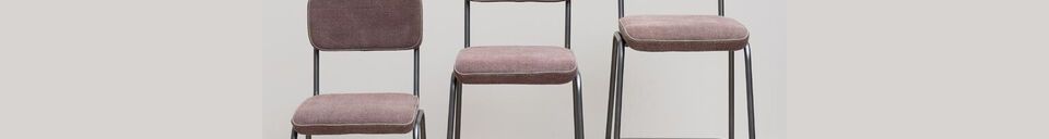 Material Details Fairmont burgundy metal counter chair