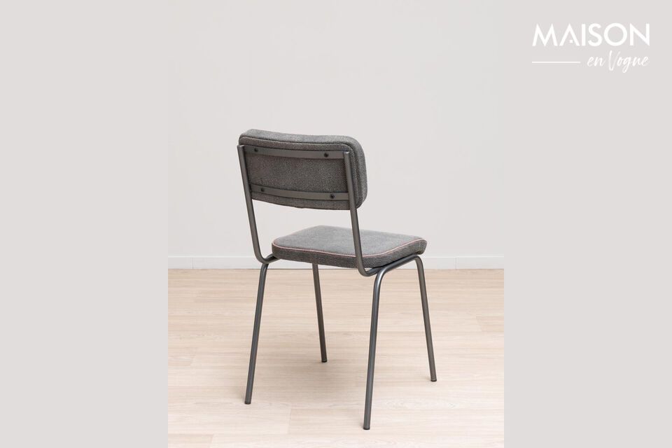 Discover the functional elegance of our Fairmont Gray Metal Chair