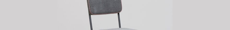 Material Details Fairmont grey metal bar chair