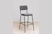 Miniature Fairmont grey metal bar chair 2